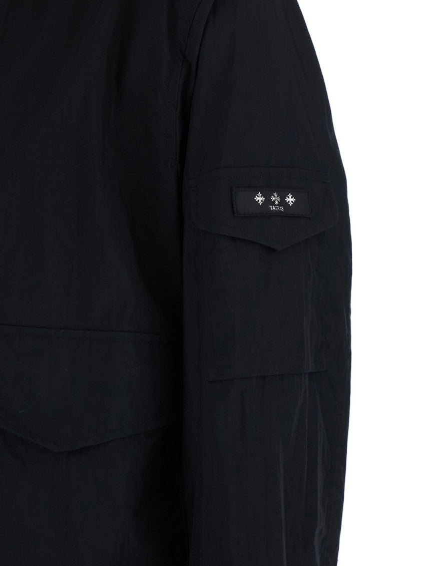 Black Solid Hood Jacket 3