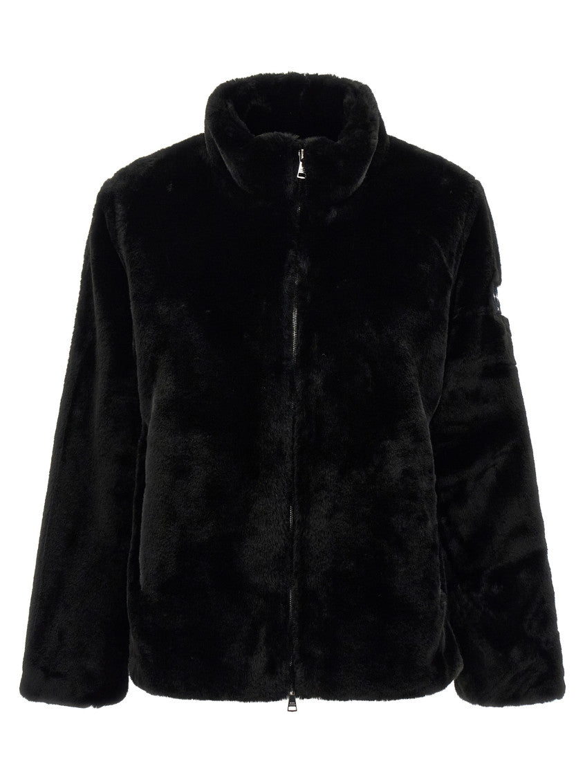 Black Mock Collar Jacket 1
