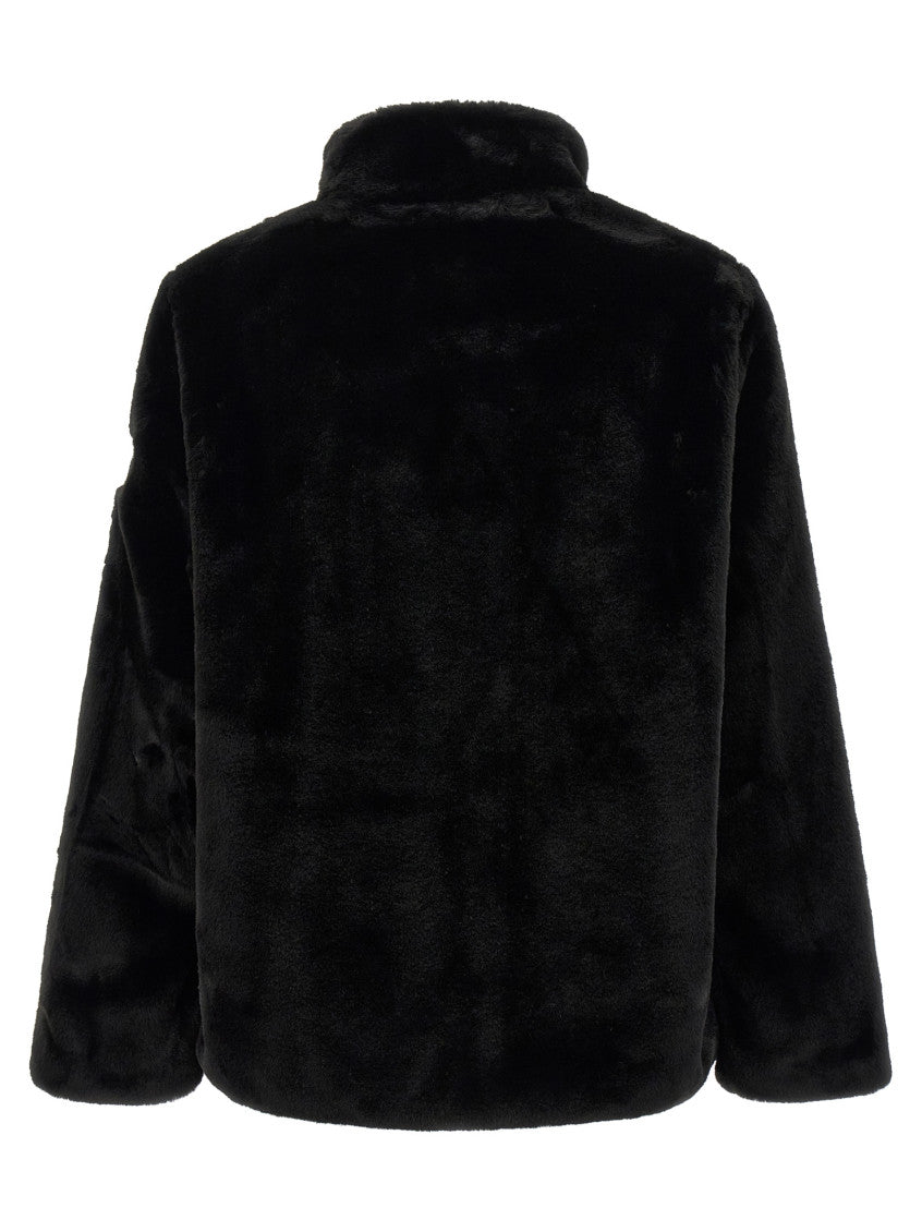 Black Mock Collar Jacket 2