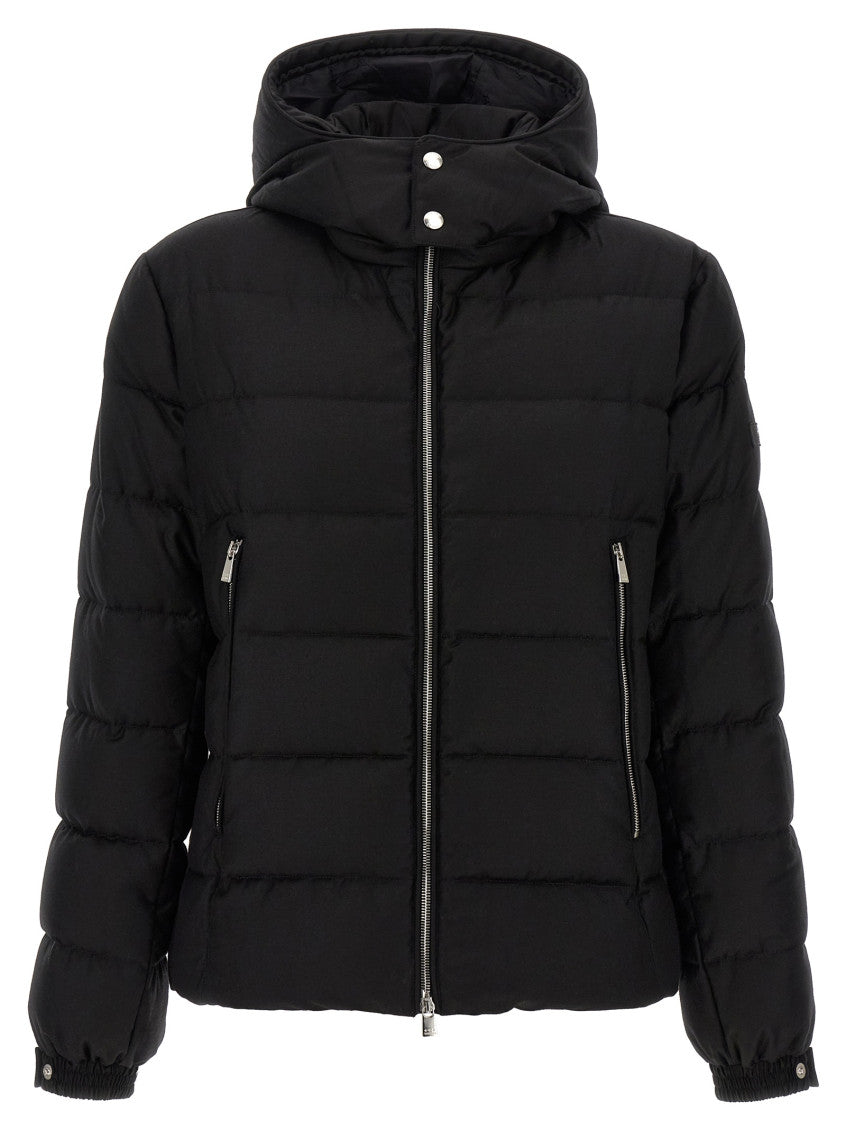 Black Quilted Down Jacket 1