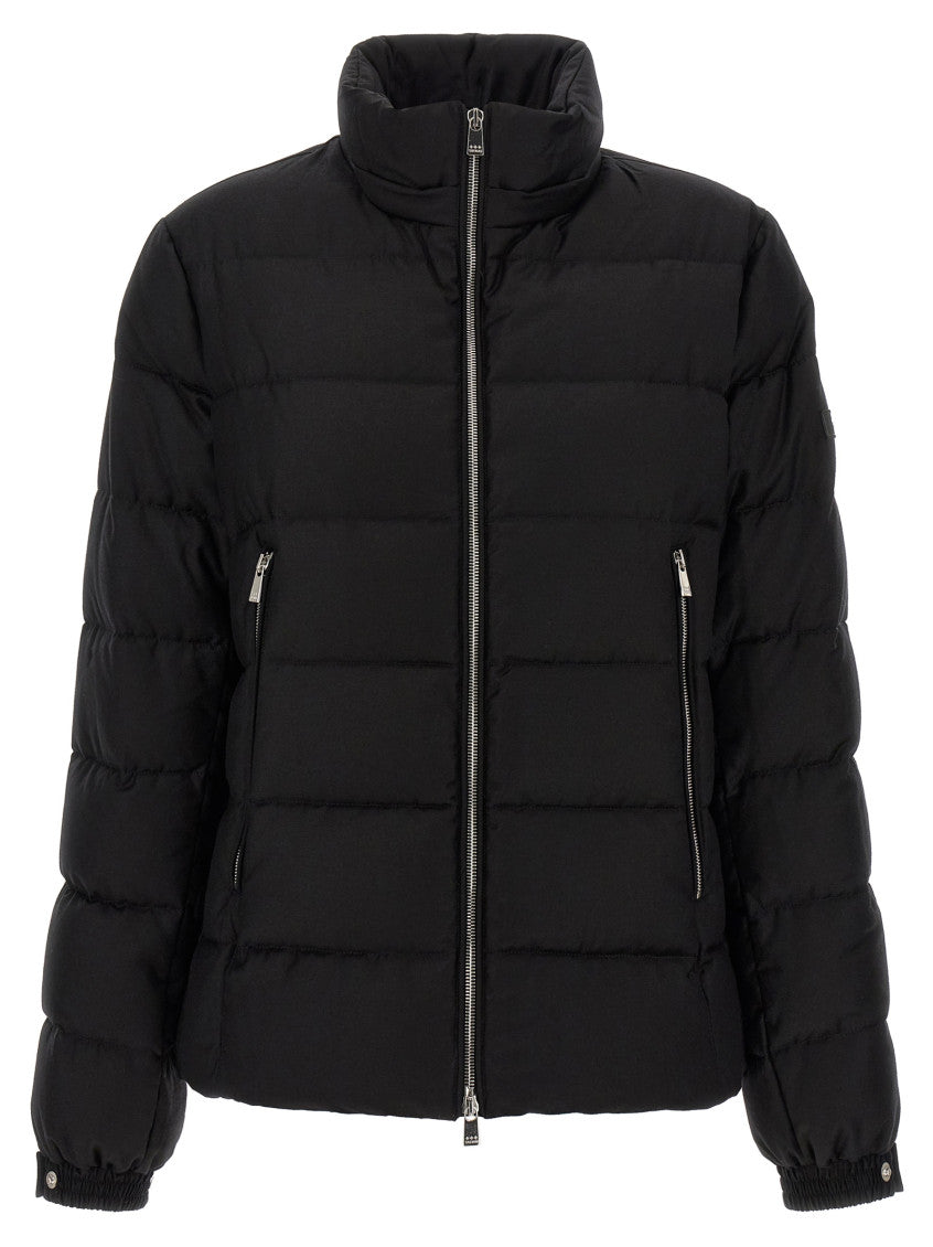 Black Quilted Down Jacket 2