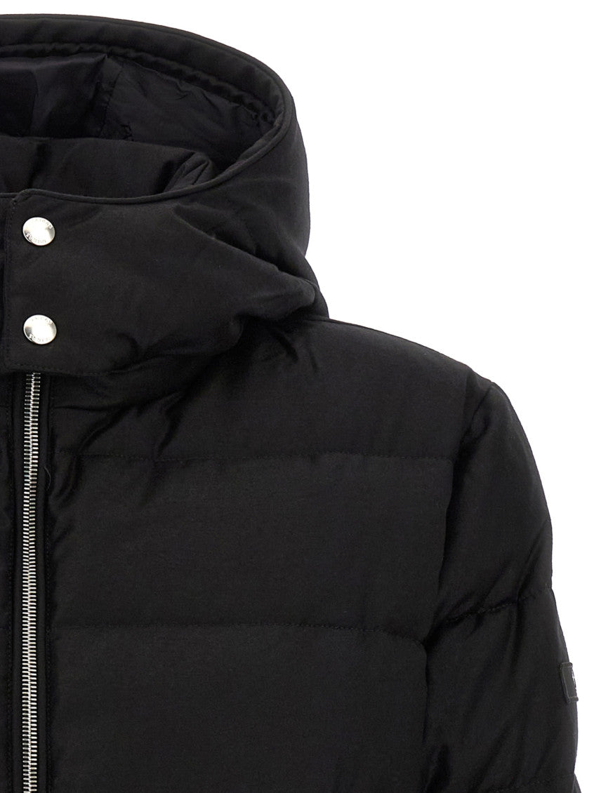 Black Quilted Down Jacket 4