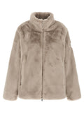 Beige Mock Collar Jacket 1