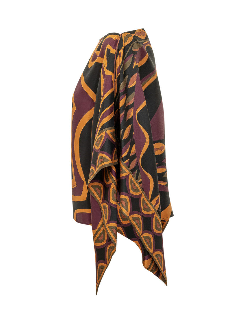 Multicolor Abstract Boat Neck Top 3