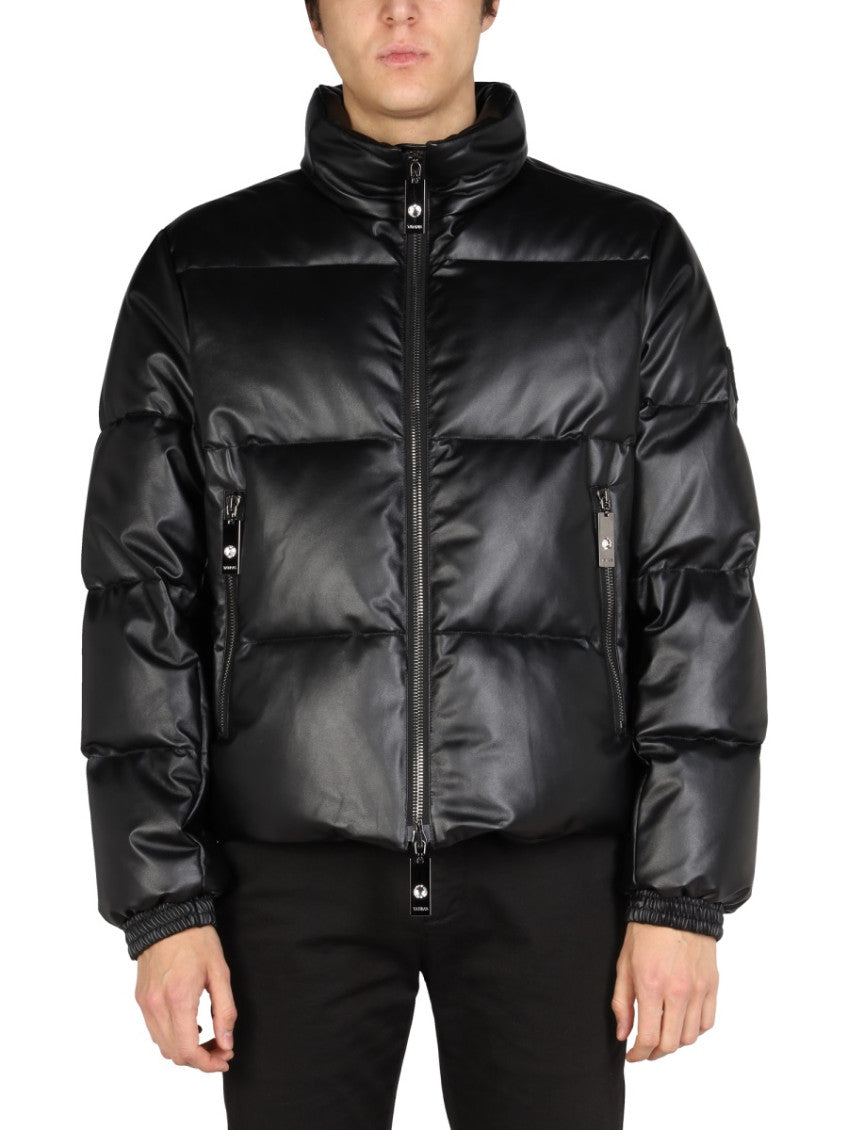 Black Mock Collar Jacket 1