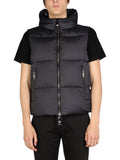 Black Hood Vest Jacket 1