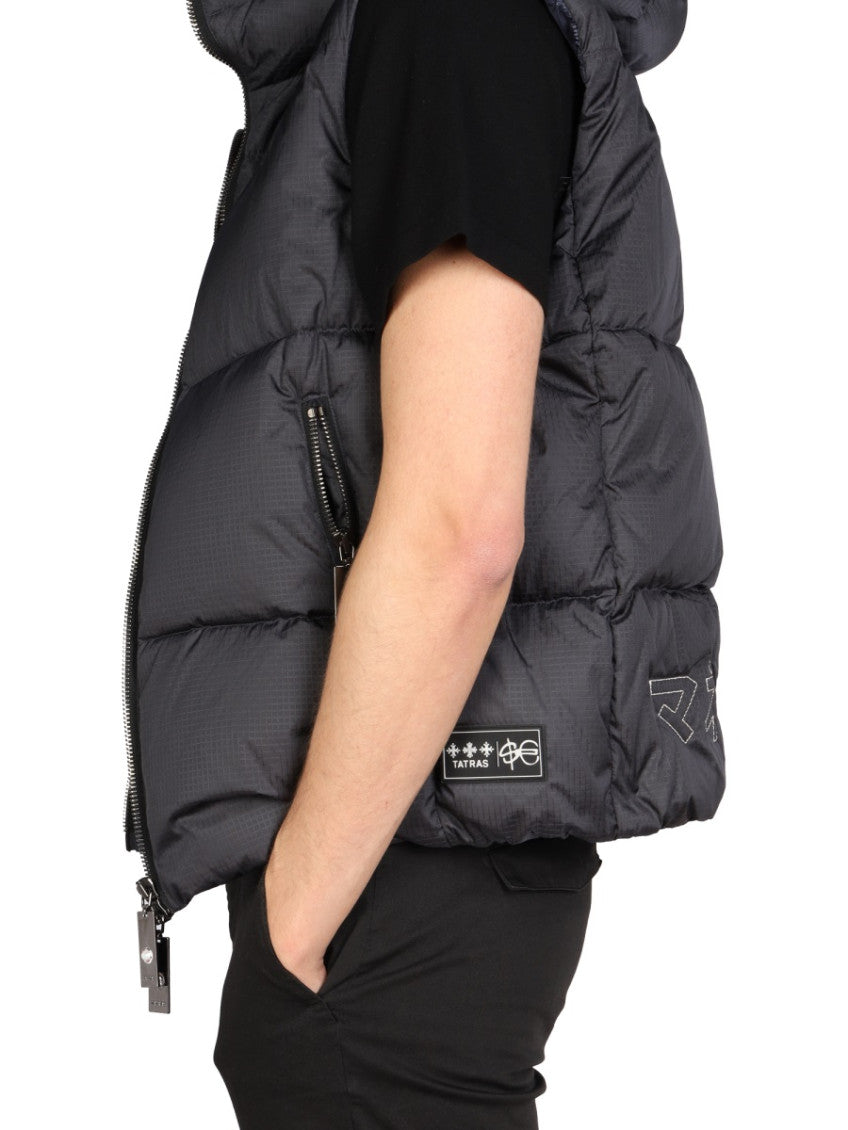Black Hood Vest Jacket 3
