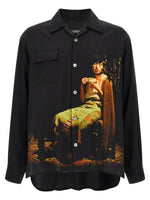 Black Graphic Print Shirt 1