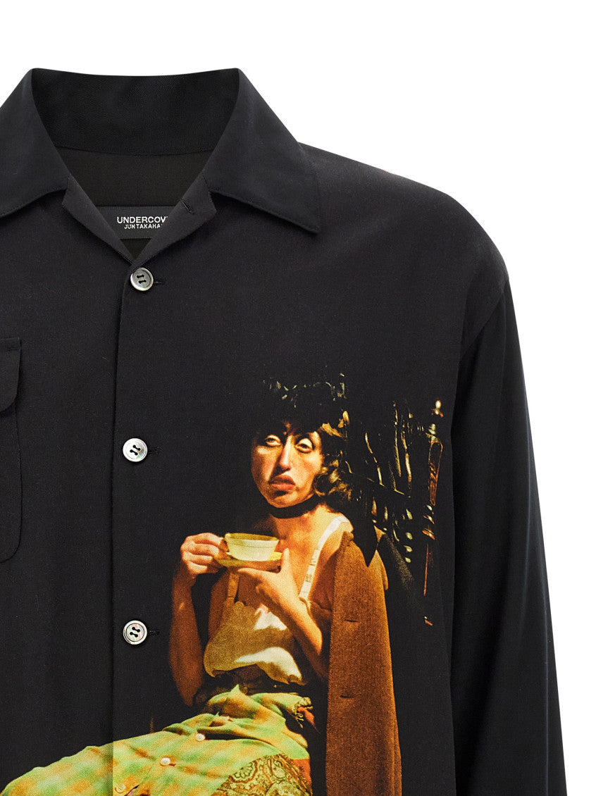 Black Graphic Print Shirt 3
