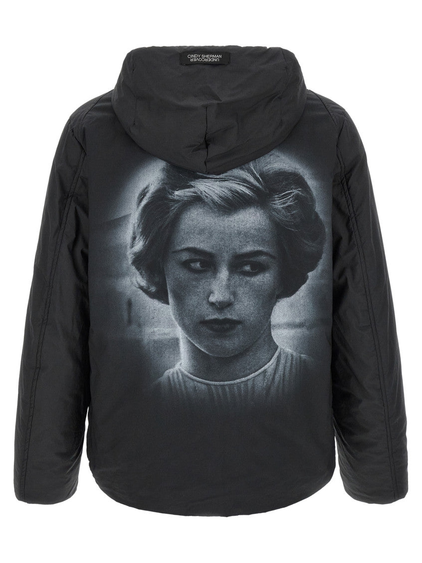 Black Solid Hood Jacket 2