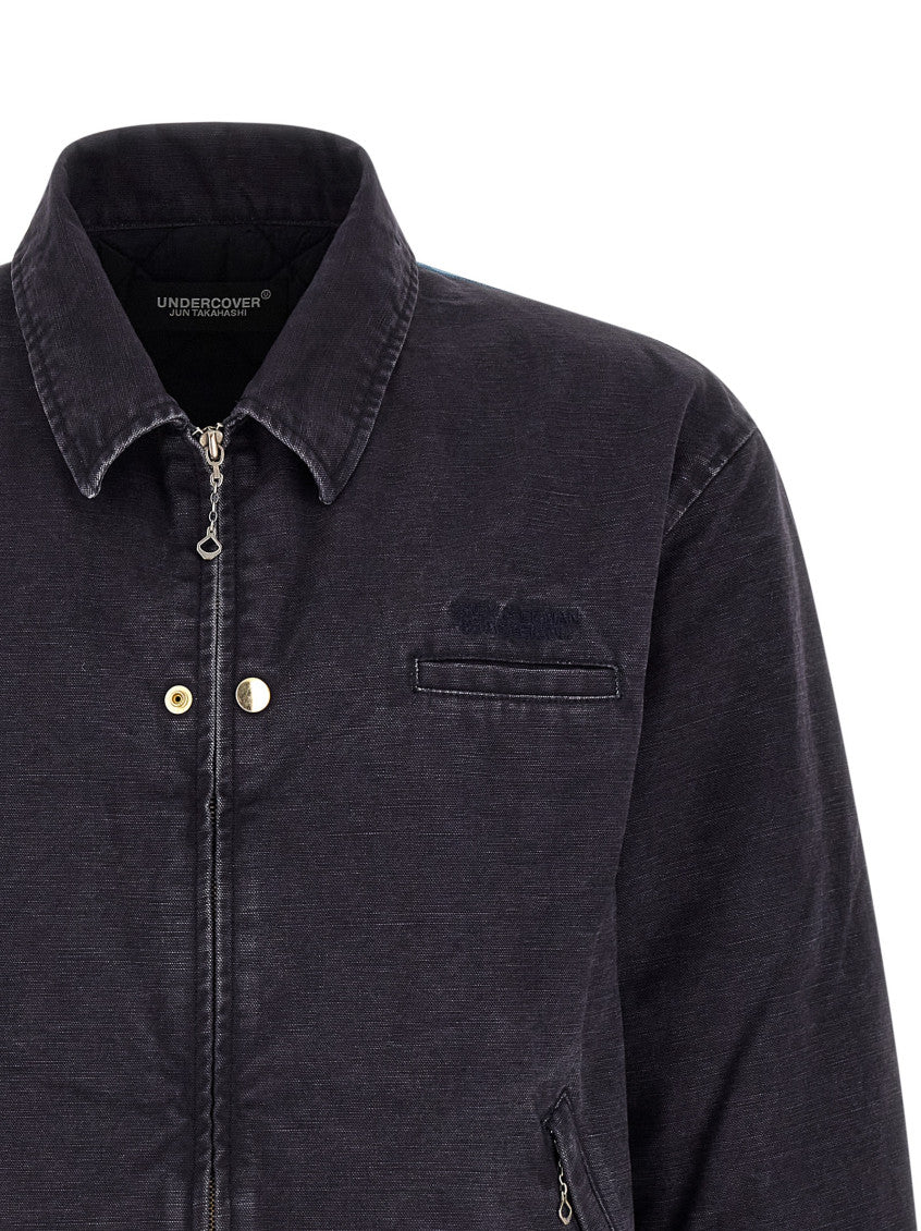 Dark Navy Shirt Collar Jacket 3