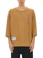Beige Round Neck Sweatshirt 1