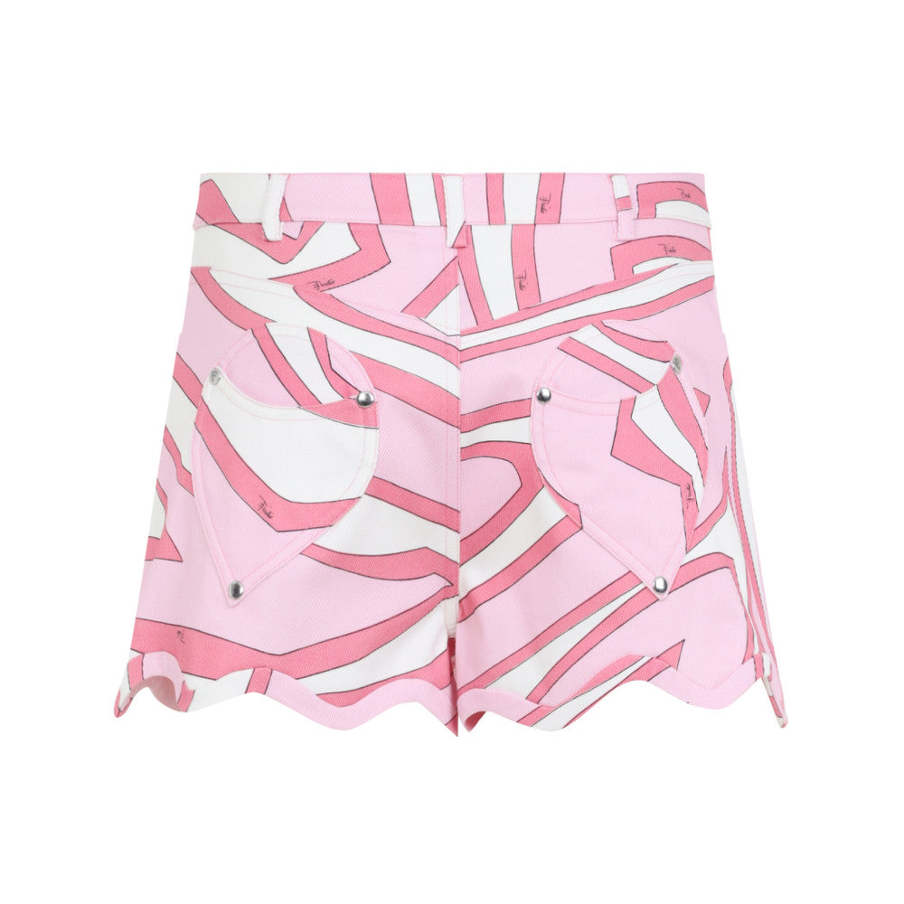 Pink Abstract Shorts 1