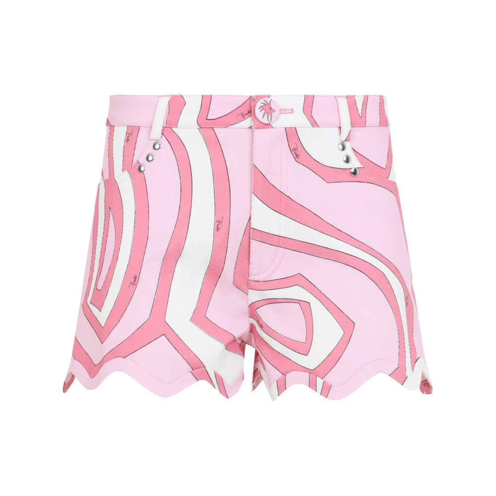 Pink Abstract Shorts 2