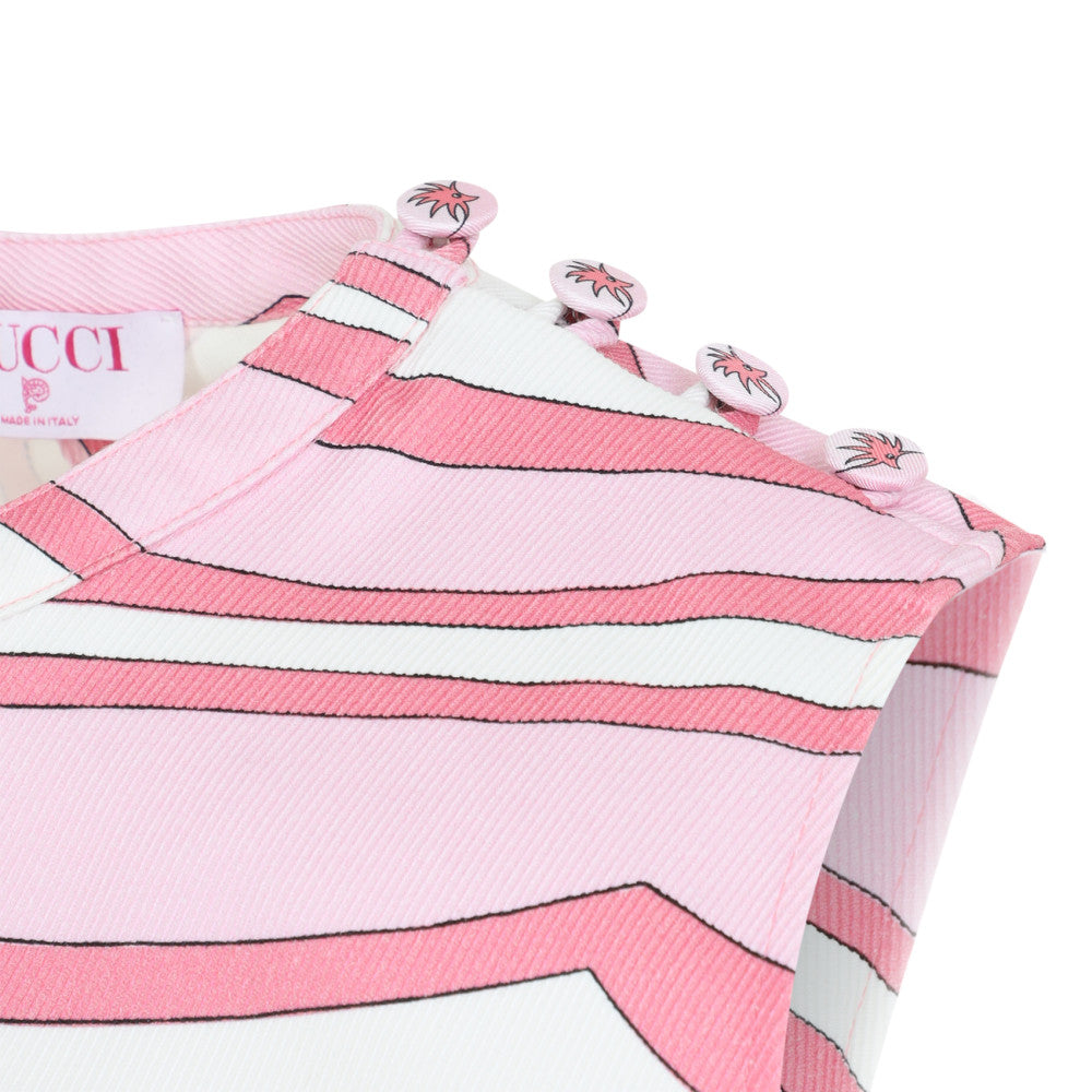Pink Abstract Round Neck Top 4