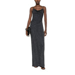 Dark Blue Scoop Neck Maxi Dress 1
