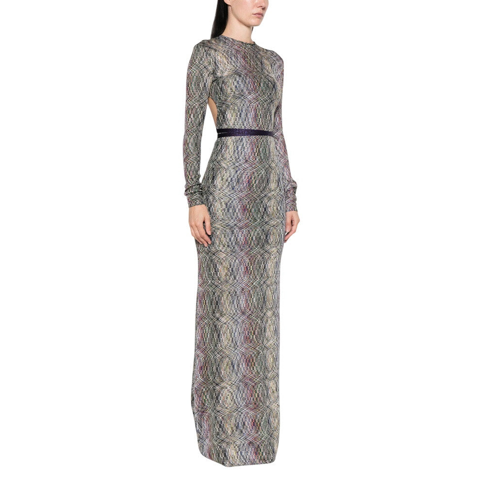 Grey Crew Neck Maxi Dress 3