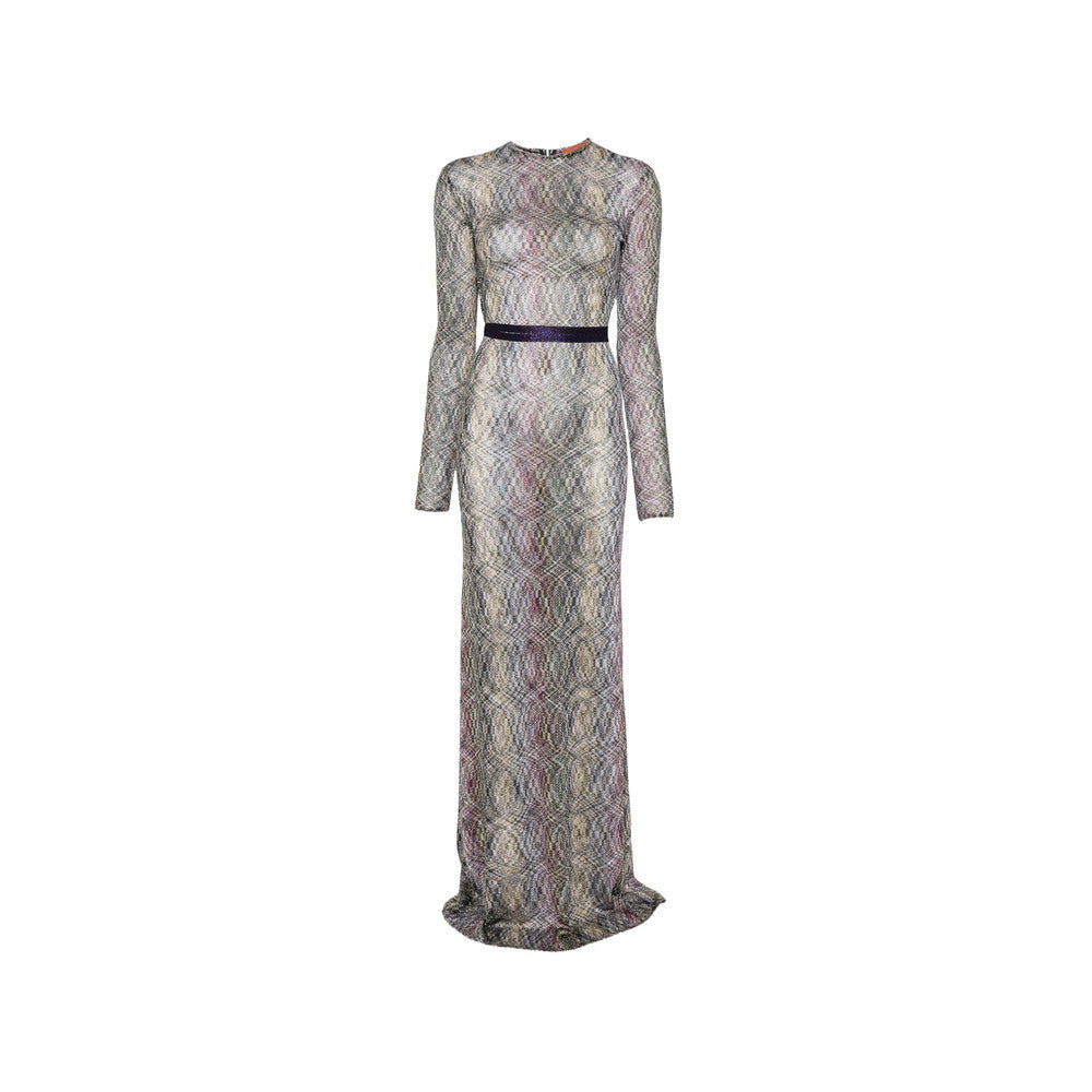 Grey Crew Neck Maxi Dress 4