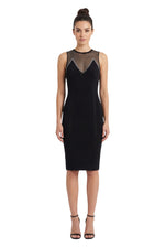 Black Round Neck Midi Dress 1