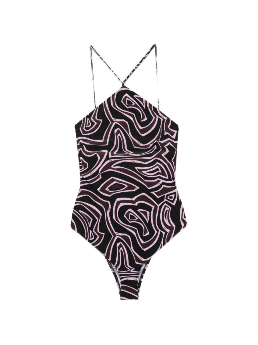 Multicolor  Abstract Swimwear 1