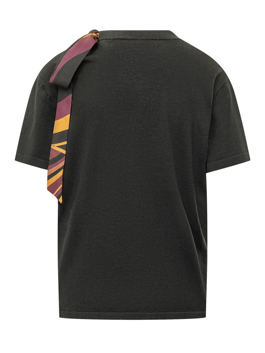 Black Crew Neck T-Shirt 2