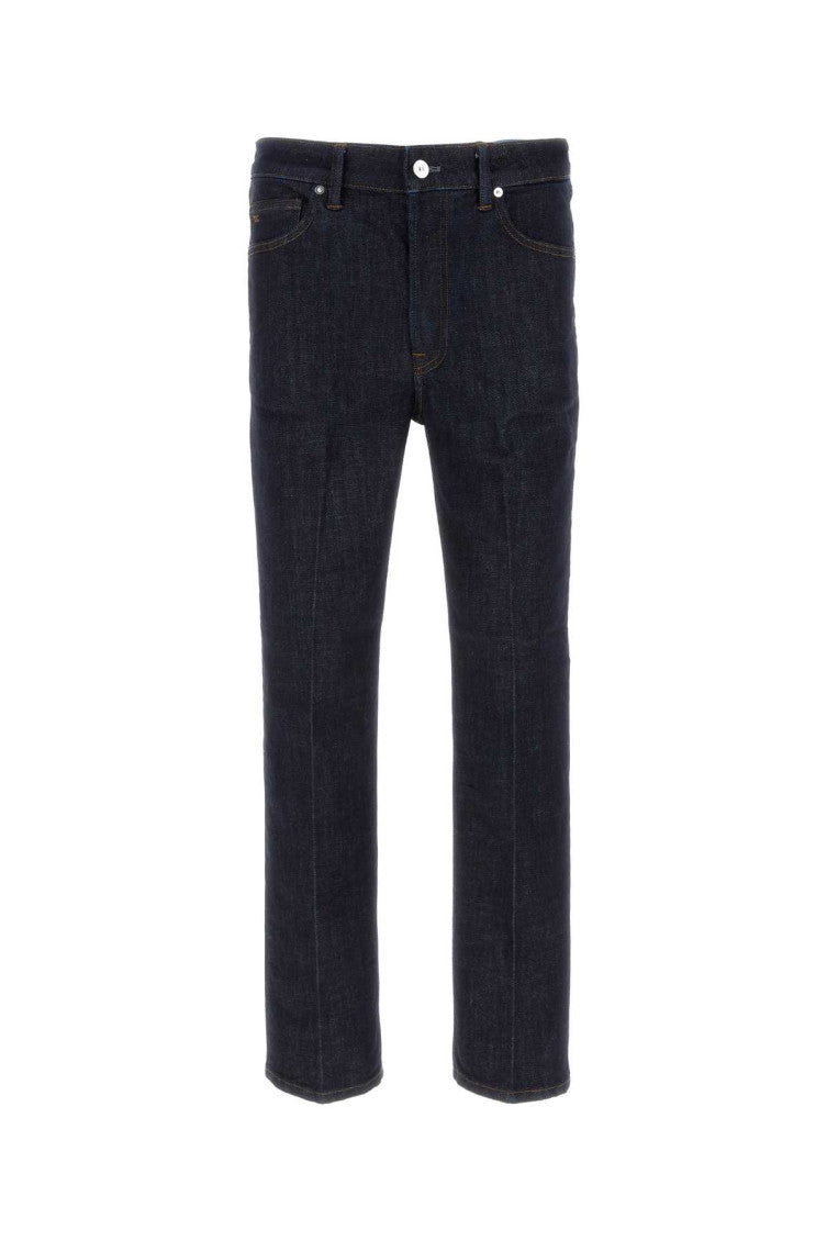 Dark Blue Straight Jeans 1