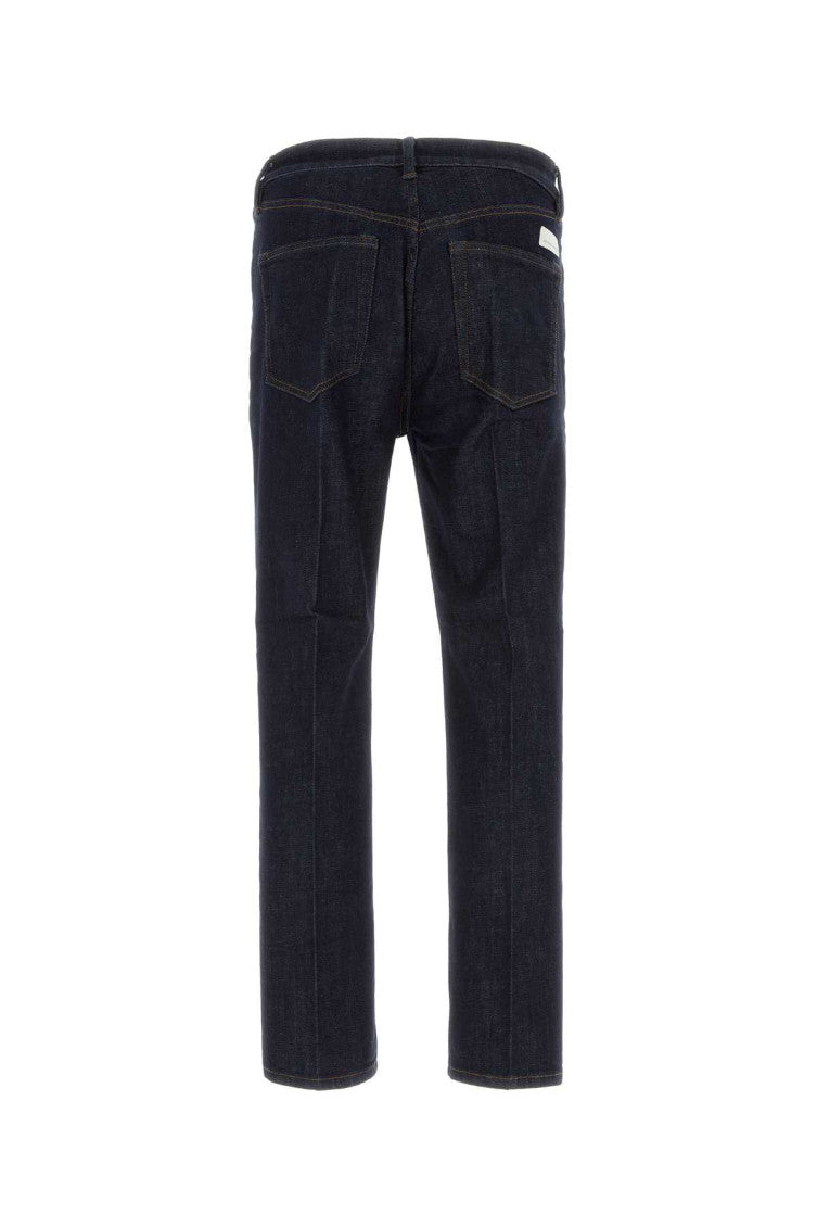 Dark Blue Straight Jeans 2