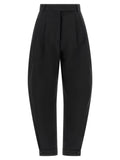 Black Tapered Pleated Pants 1