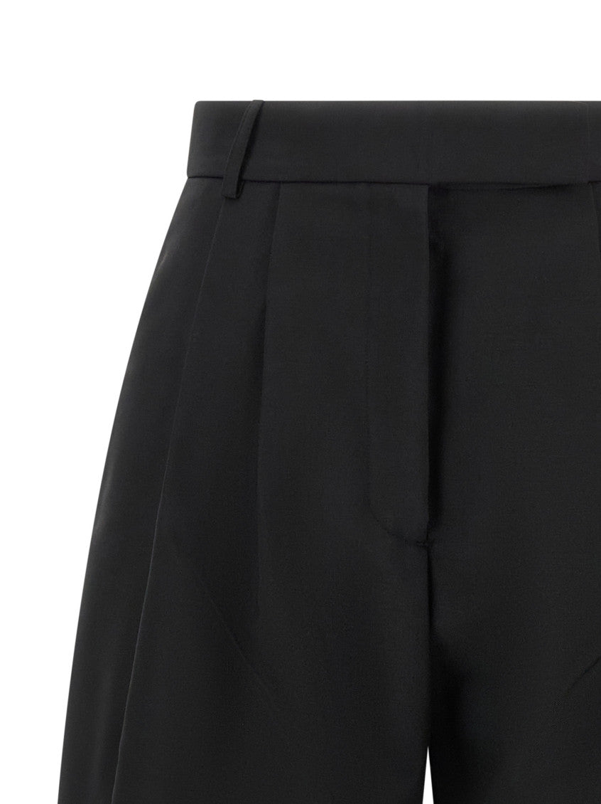 Black Tapered Pleated Pants 3