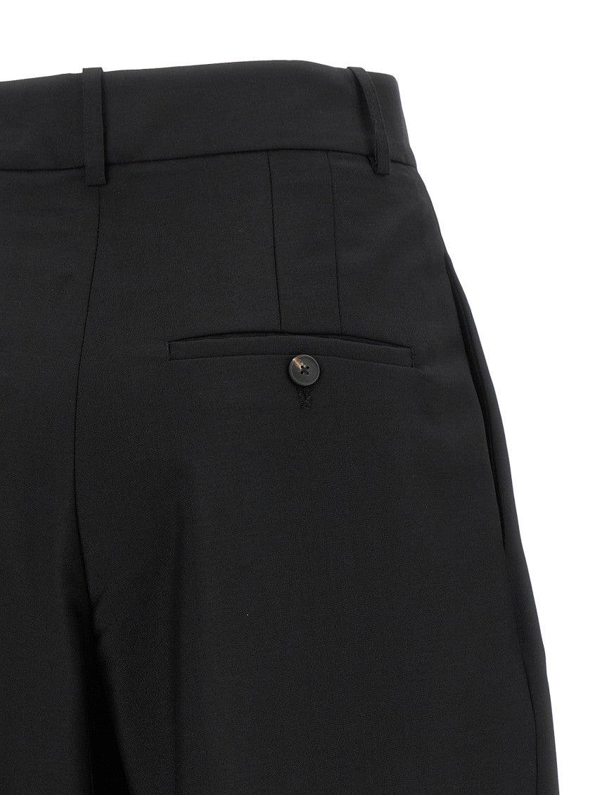 Black Tapered Pleated Pants 4