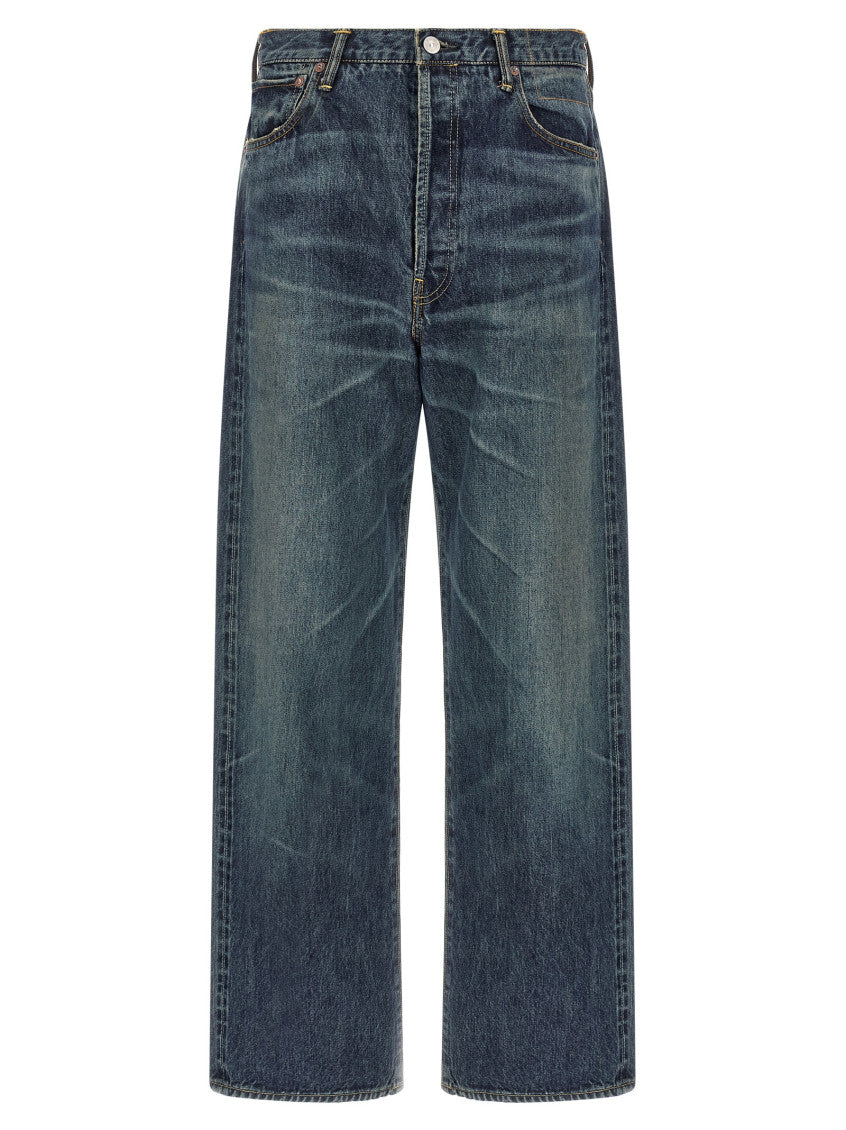 Blue Relaxed High Rise Jeans 1