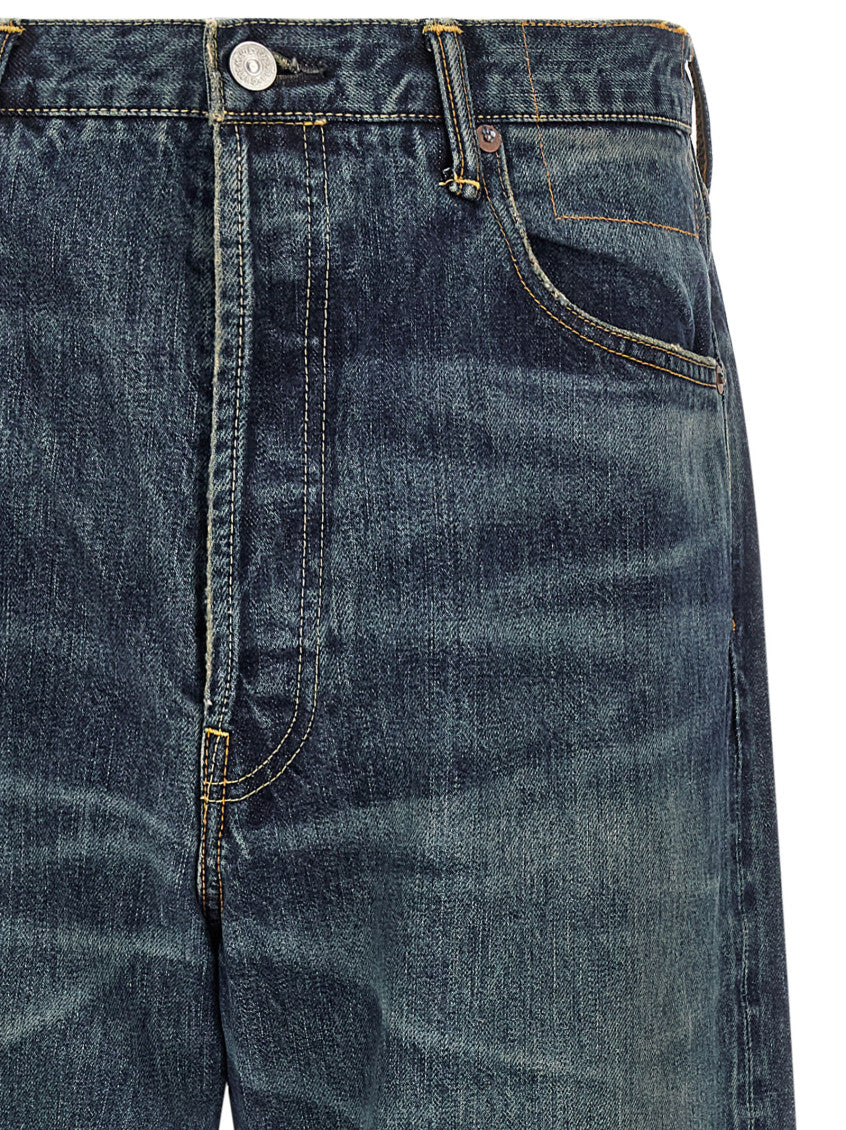 Blue Relaxed High Rise Jeans 3
