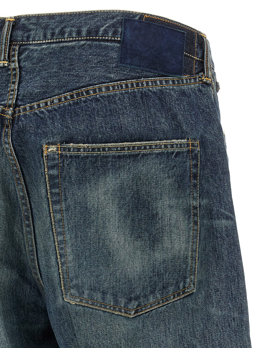 Blue Relaxed High Rise Jeans 4