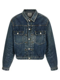 Navy Blue Distressed Jacket 1