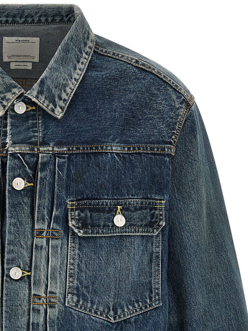 Navy Blue Distressed Jacket 3
