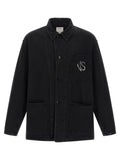 Black Shirt Collar Jacket 1