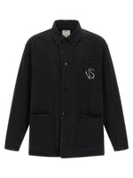 Black Shirt Collar Jacket 1