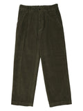 Olive Straight Corduroy Trousers 1