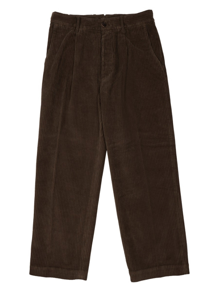Dark Brown Corduroy Trousers 1