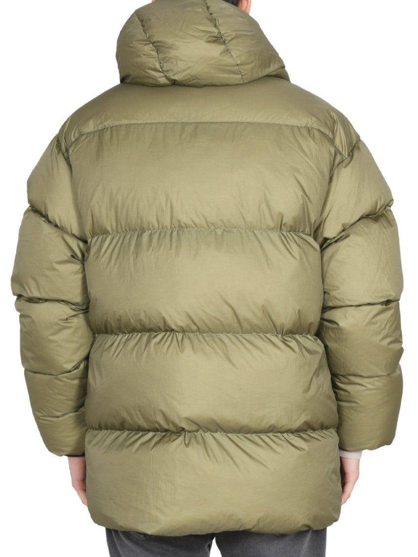 Olive Quilted Hood Jacket 2