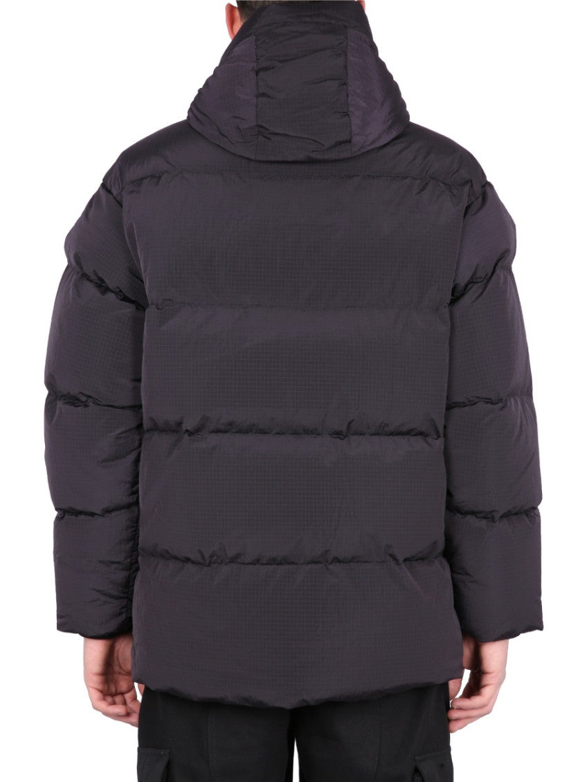 Black Quilted Hood Jacket 3