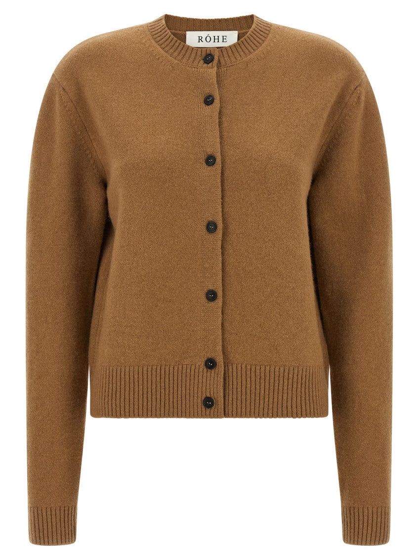 Brown Knitted Crew Neck Sweater 1
