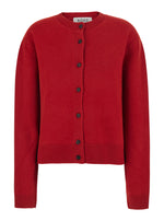 Red Knitted Crew Neck Sweater 1