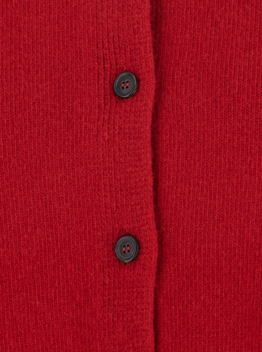 Red Knitted Crew Neck Sweater 3
