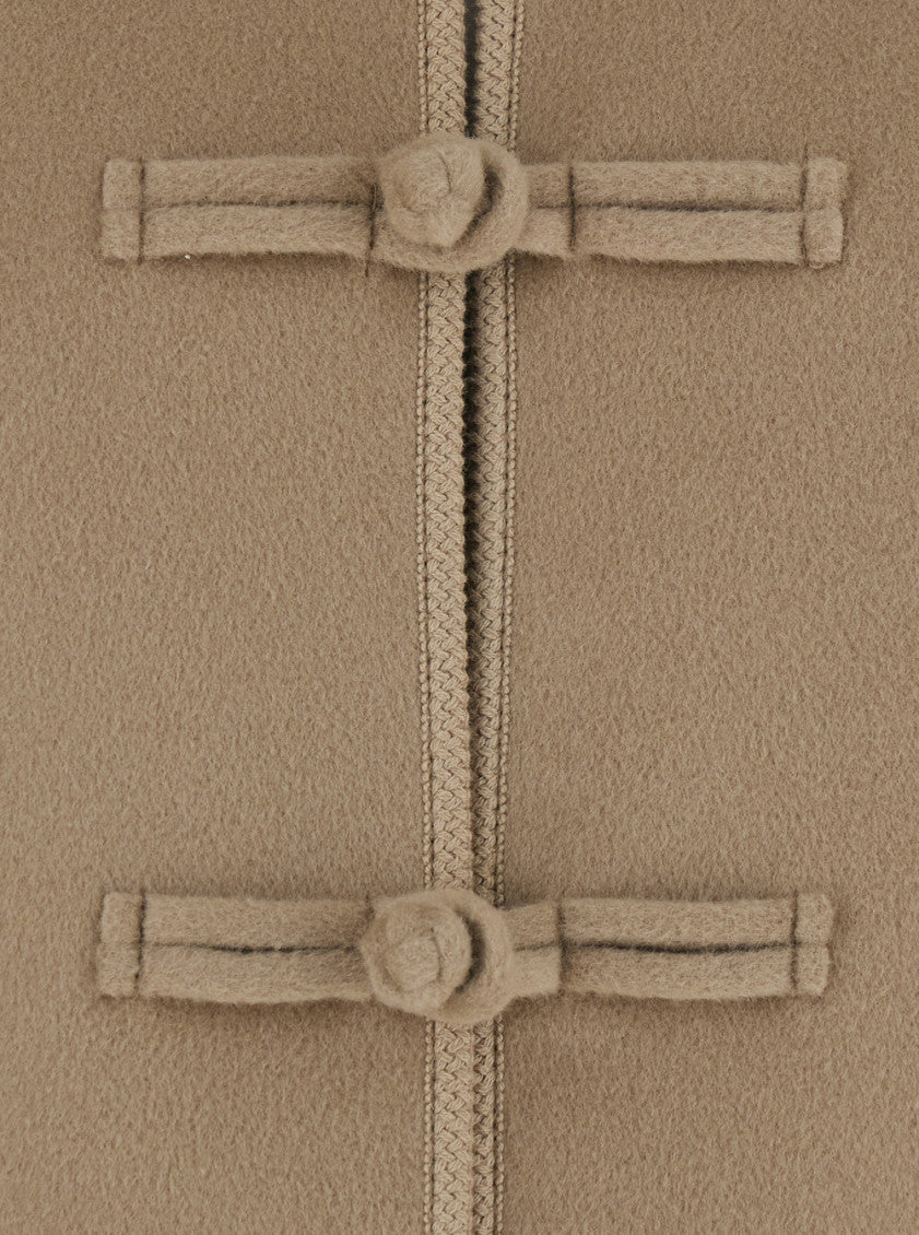 Beige Shirt Collar Trench Coat 3