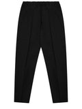 Black Tapered Elasticated Trousers 1