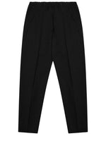 Black Tapered Elasticated Trousers 1
