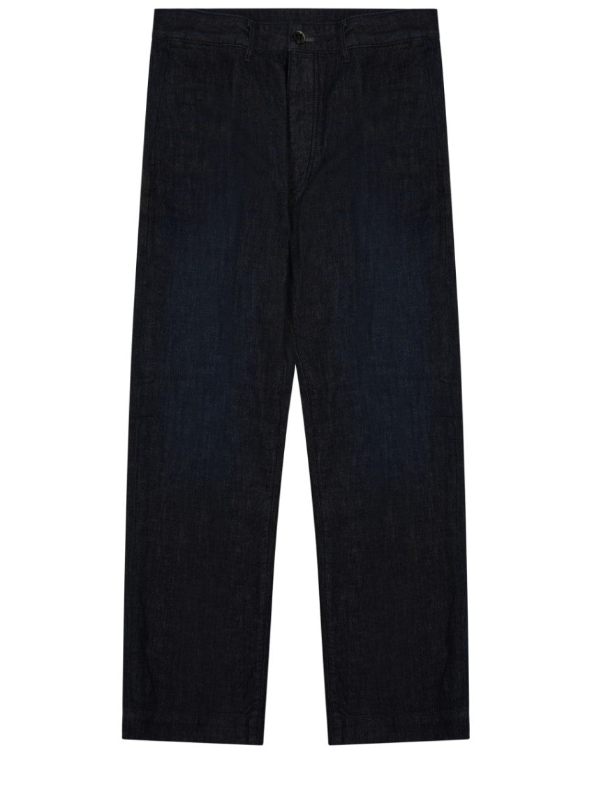 Dark Blue Straight Jeans 1
