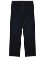 Dark Blue Straight Jeans 1