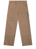 Beige Relaxed Cargo Jeans 1